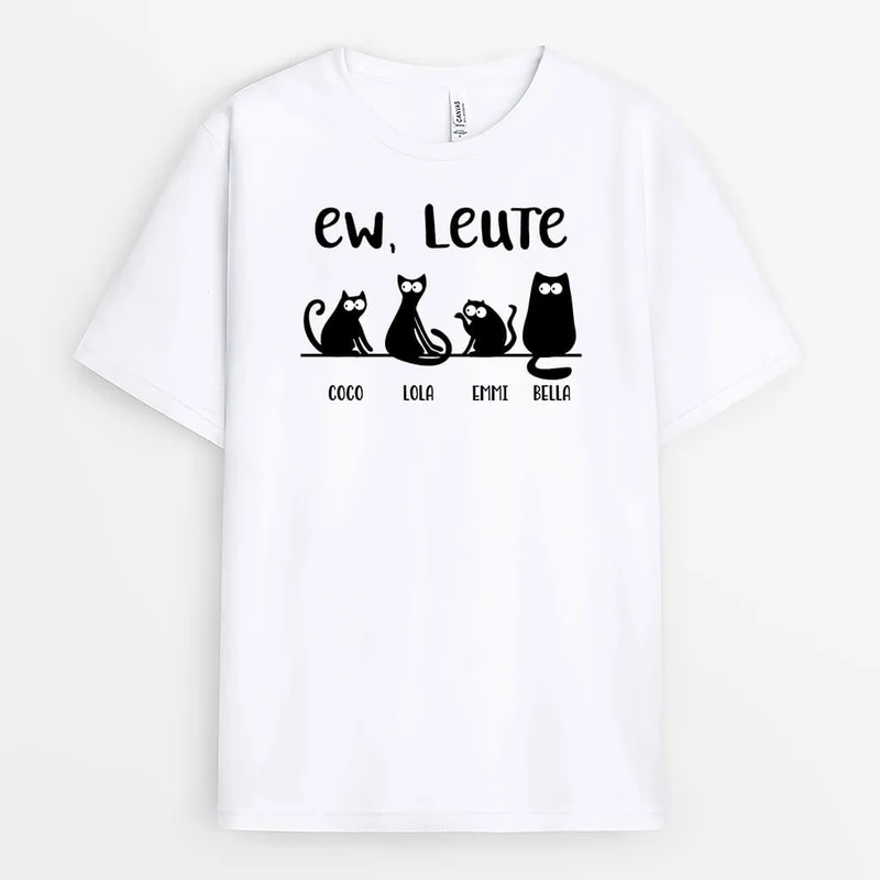 Menschen, igitt - Personalisiertes Geschenk | T-shirt für Katzenliebhaber