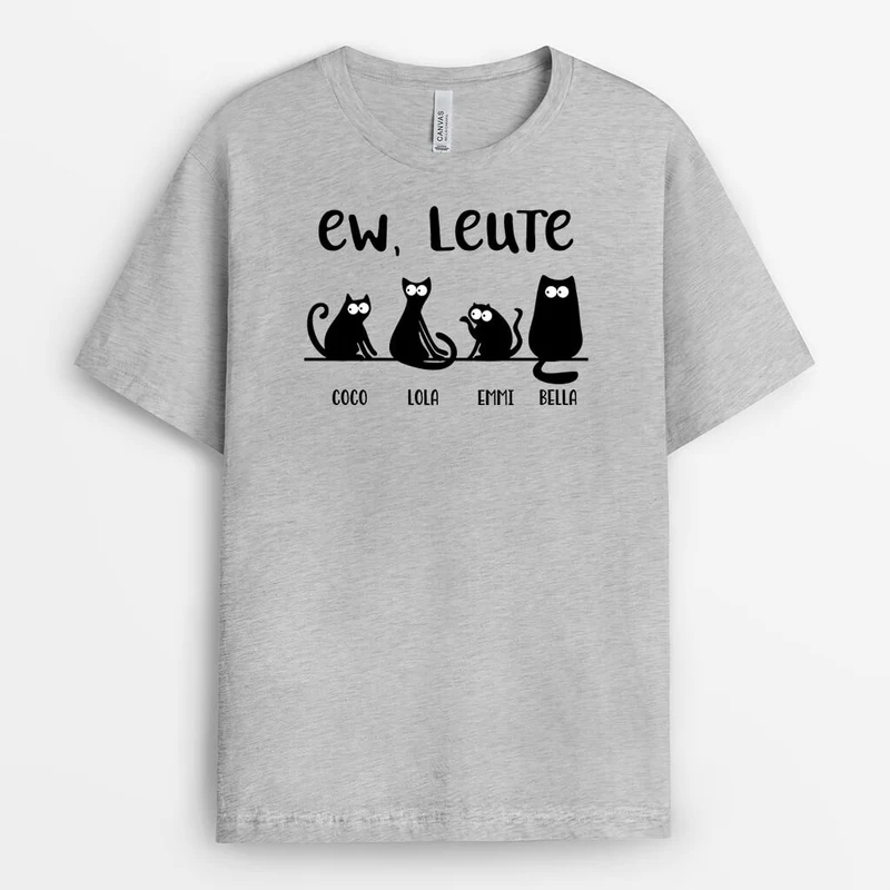 Menschen, igitt - Personalisiertes Geschenk | T-shirt für Katzenliebhaber