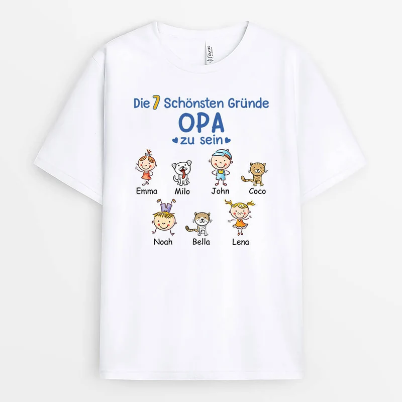 Gründe Warum Es Großartig Ist Opa Zu Sein - Personalisiertes Geschenk | T-shirt für Opas