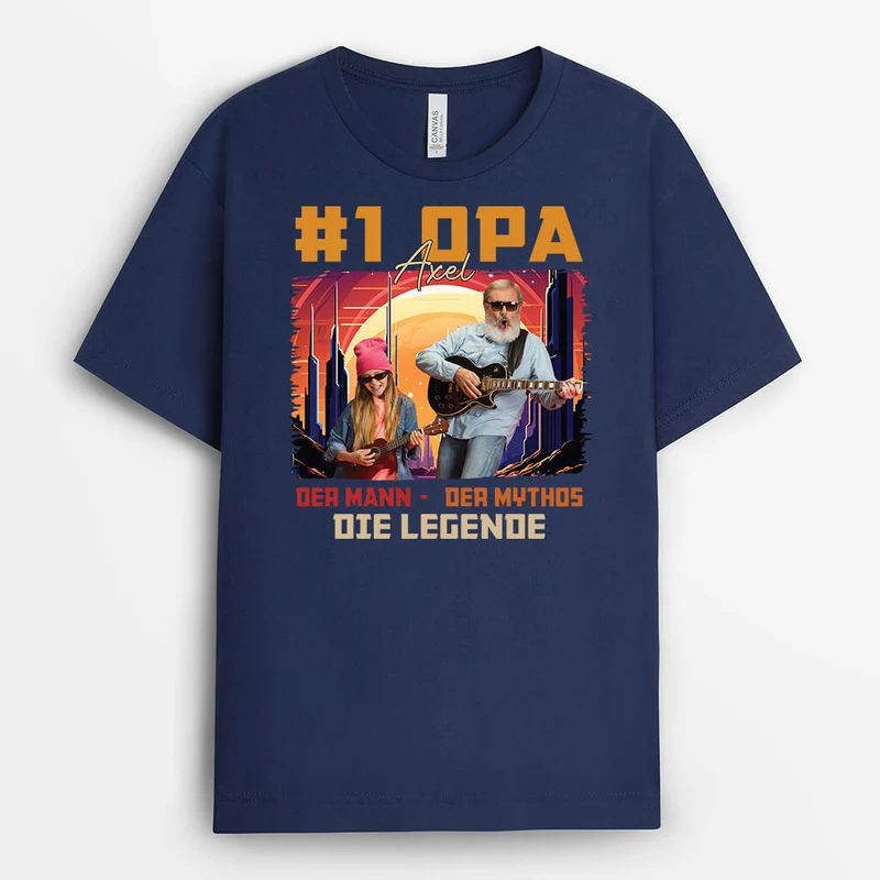 Der Mann, der Mythos, die Legende - Personalisiertes Geschenk | T-shirt für Opas