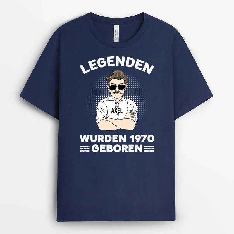 Legende Geburt - Personalisierte Geschenke | T-Shirt für Papa/Opa