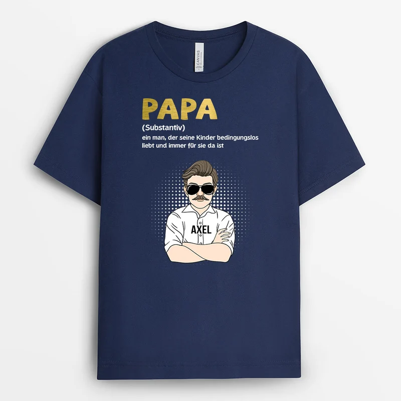 Definition Von Vater - Personalisierte Geschenke | T-Shirt für Papa/Opa