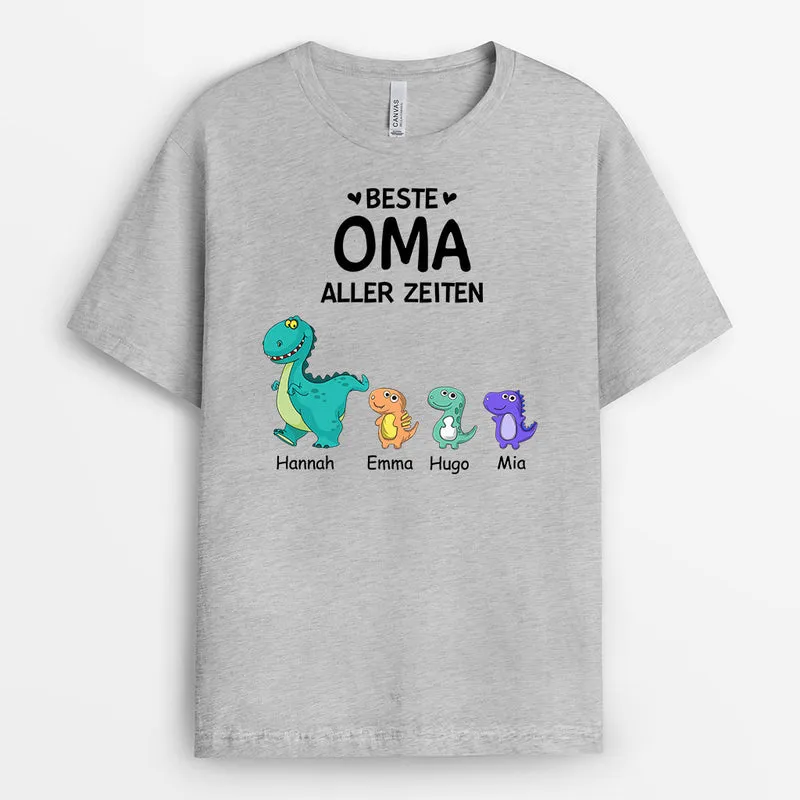 Beste Mama Aller Zeiten - Personalisierte Geschenke | T-Shirt für Mama/Oma