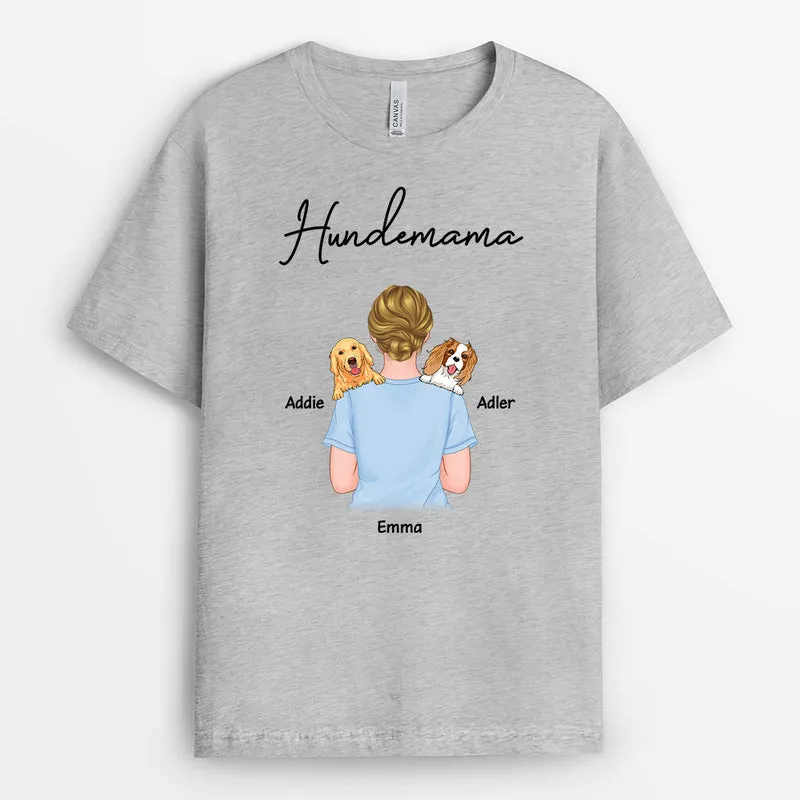 Hunde Mama - Personalisierte Geschenke | T-Shirt für Hundebesitzer