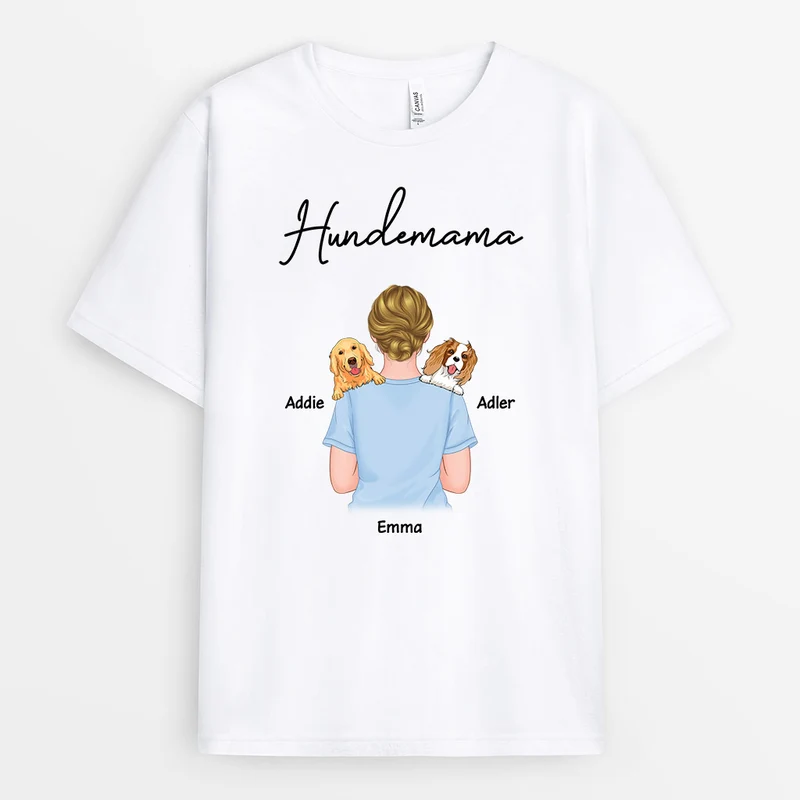 Hunde Mama - Personalisierte Geschenke | T-Shirt für Hundebesitzer