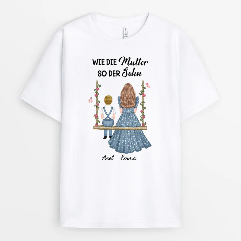 Wie Die Mutter - Personalisierte Geschenke | T-Shirt für Mama/Oma