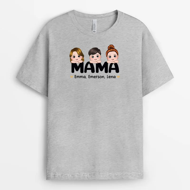 Leopard Omas Enkelkinder - Personalisierte Geschenke | T-Shirt für Mama/Oma