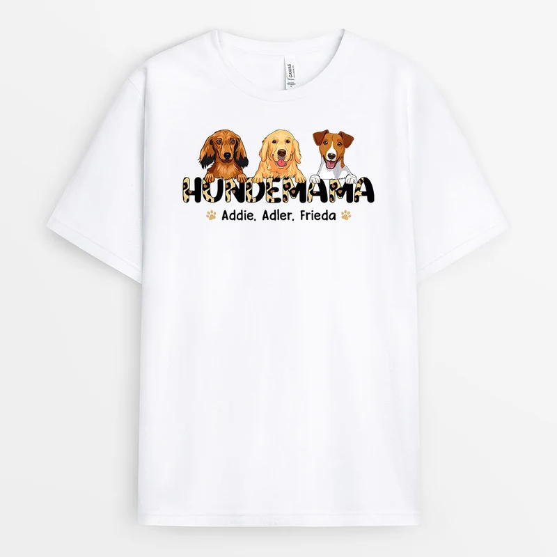 Hundemama - Personalisierte Geschenke | T-Shirt für Hundebesitzer