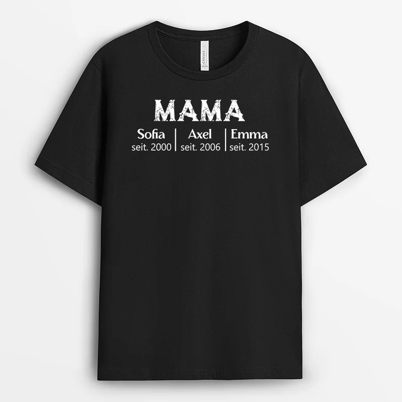 Mama Oma - Personalisierte Geschenke | T-Shirt für Mama/Oma