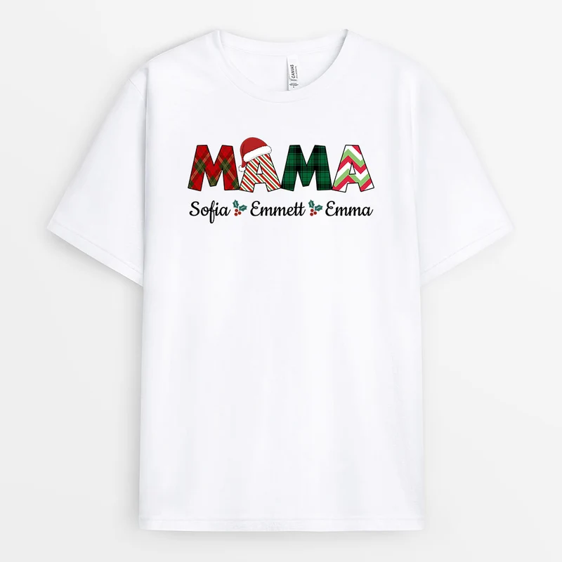 Schöne Weihnachten - Personalisierte Geschenke | T-Shirt für Mama/Oma Weihnachten