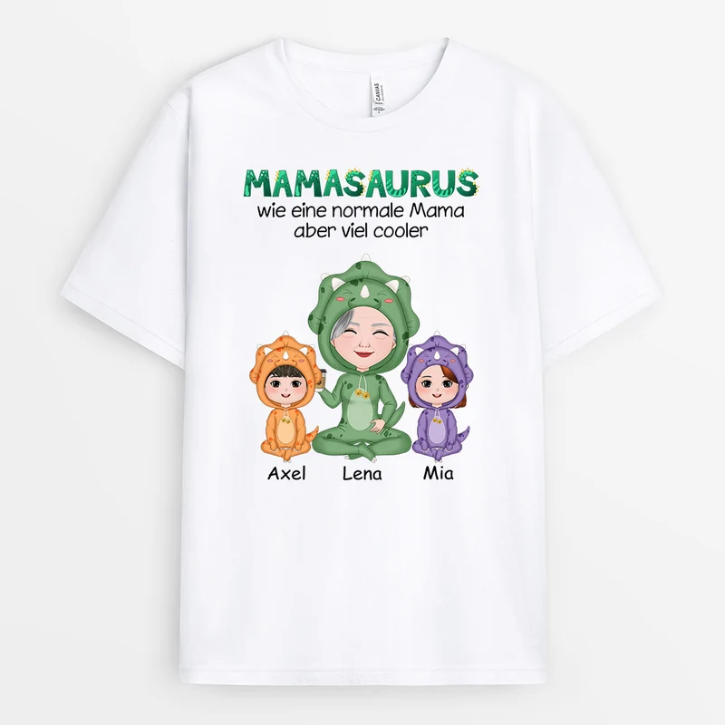 Omas Saurus - Personalisierte Geschenke | T-Shirt für Mama/Oma