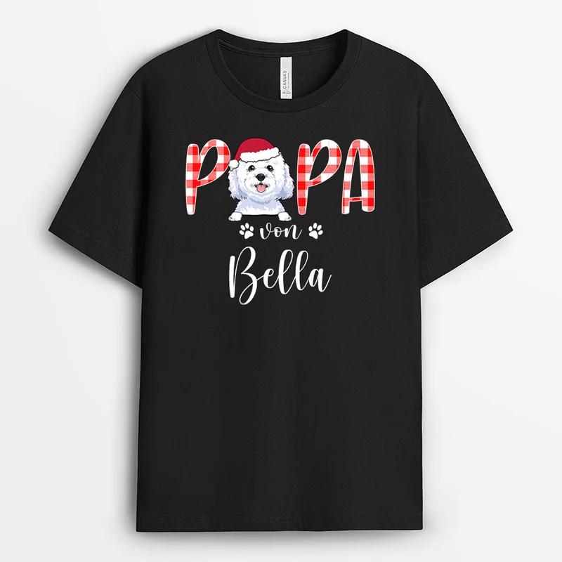 Mama von hund, Papa von hund - Personalisierte Geschenke | T-Shirt für Hundeliebhaber