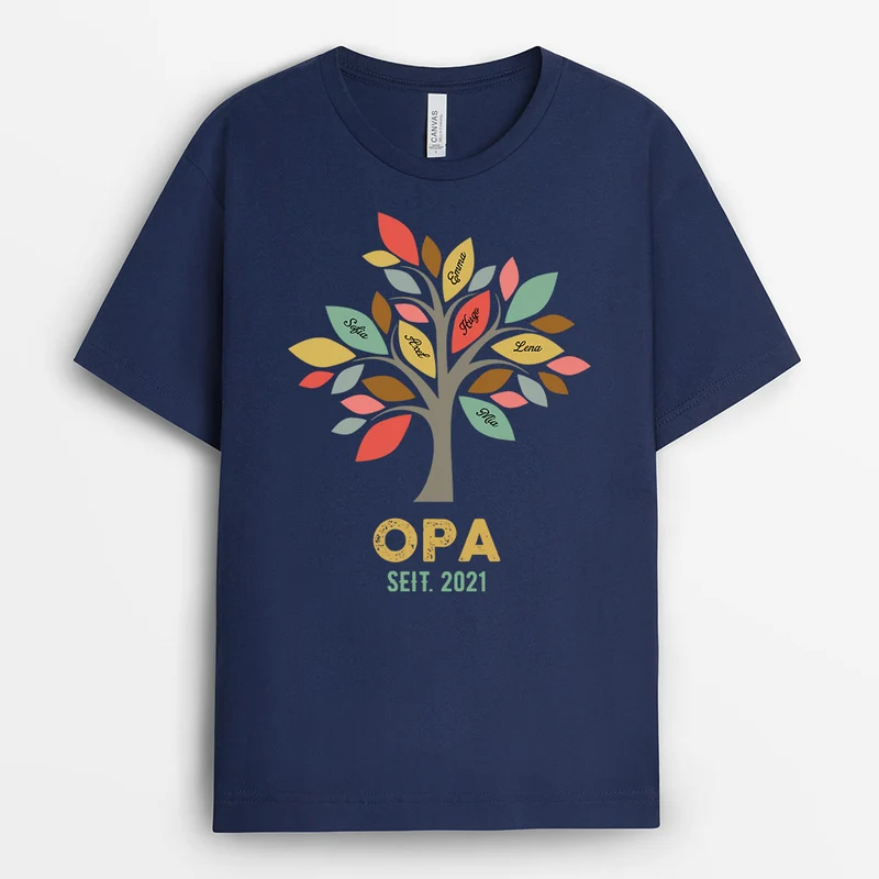 Familienstammbaum - Personalisierte Geschenke | T-Shirt für Familie