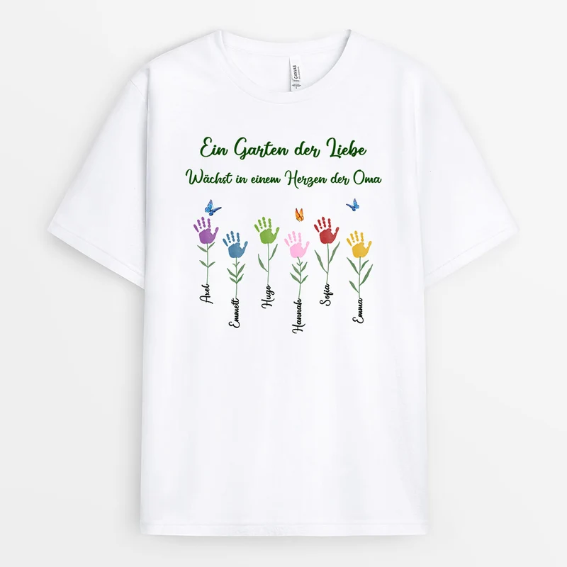 Omas Garten - Personalisierte Geschenke | T-Shirt für Oma/Mama