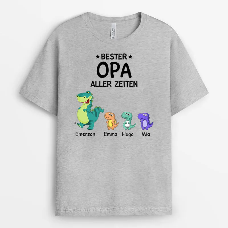 Bester Papa Aller Zeiten - Personalisierte Geschenke | T-Shirt für Papa/Opa