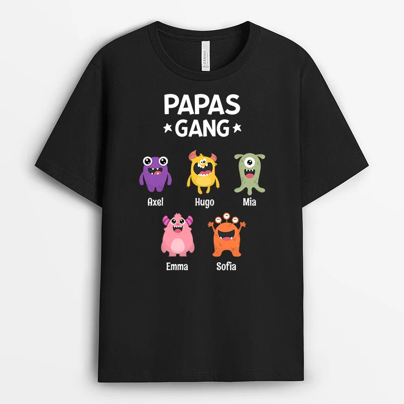 Opa Papa Gang - Personalisierte Geschenke | T-Shirt für Papa/Opa