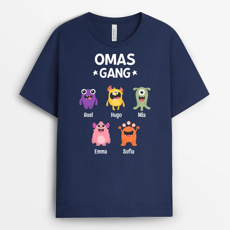Oma Mama Gang - Personalisierte Geschenke | T-Shirt für Oma/Mama