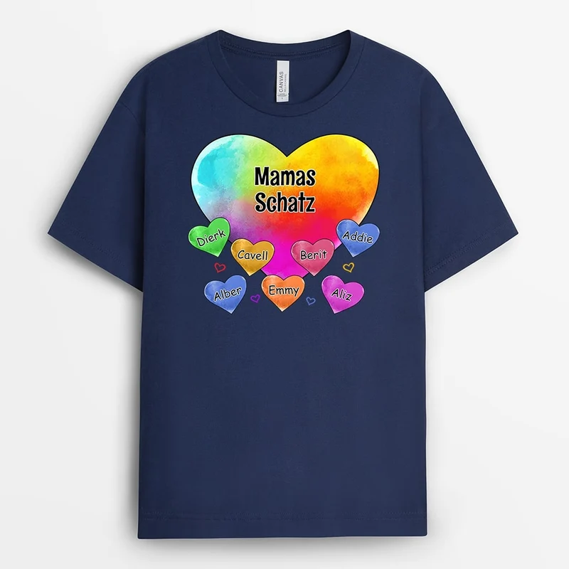 Omas Schatz Mustern - Personalisierte Geschenke | T-Shirt für Mama/Oma