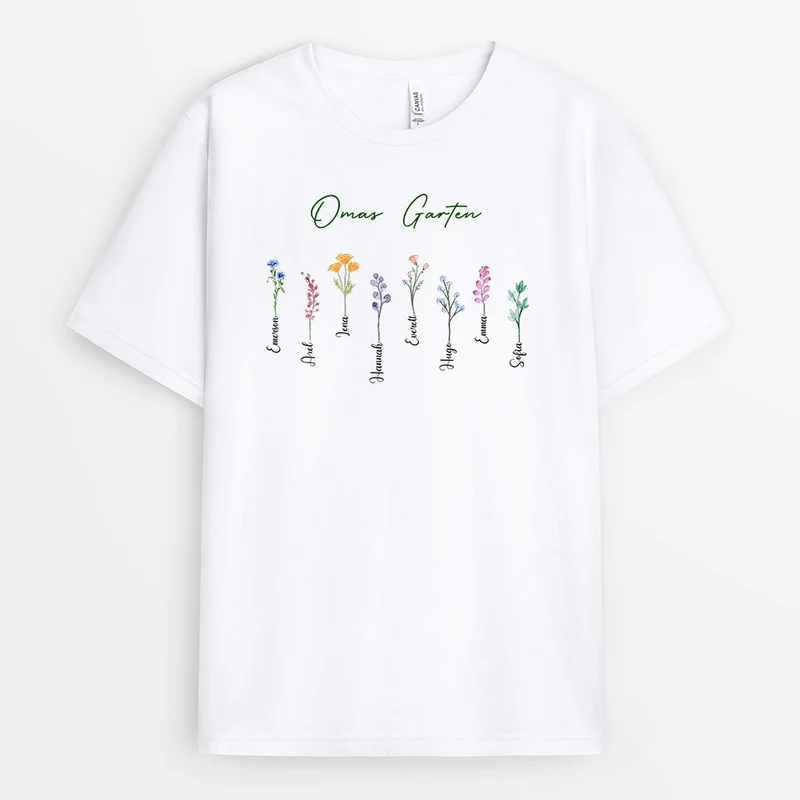 Omas Garten - Personalisierte Geschenke | T-Shirt für Oma/Mama