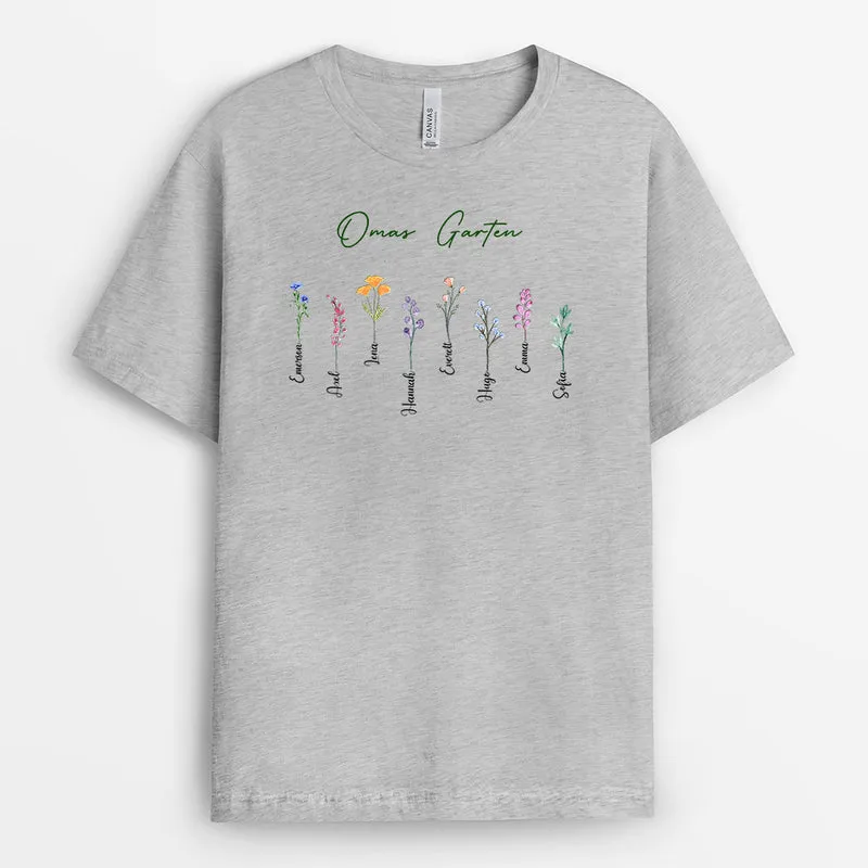 Omas Garten - Personalisierte Geschenke | T-Shirt für Oma/Mama