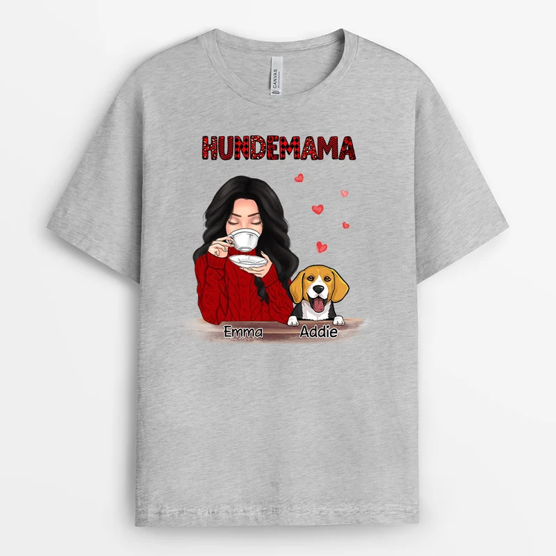 Hundemama - Personalisierte Geschenke | T-Shirt für Hundeliebhaber