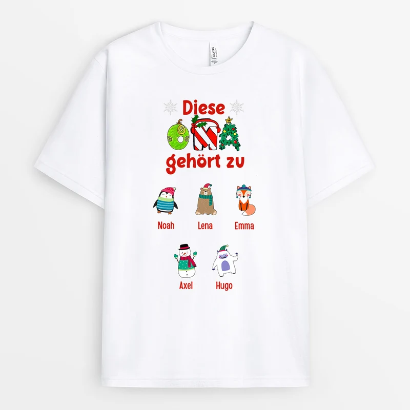 Diese Oma gehört zu - Personalisierte Geschenke | T-Shirt für Oma/Mama