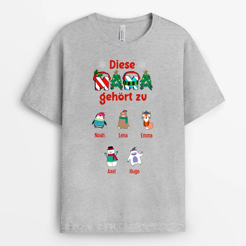 Diese Oma gehört zu - Personalisierte Geschenke | T-Shirt für Oma/Mama