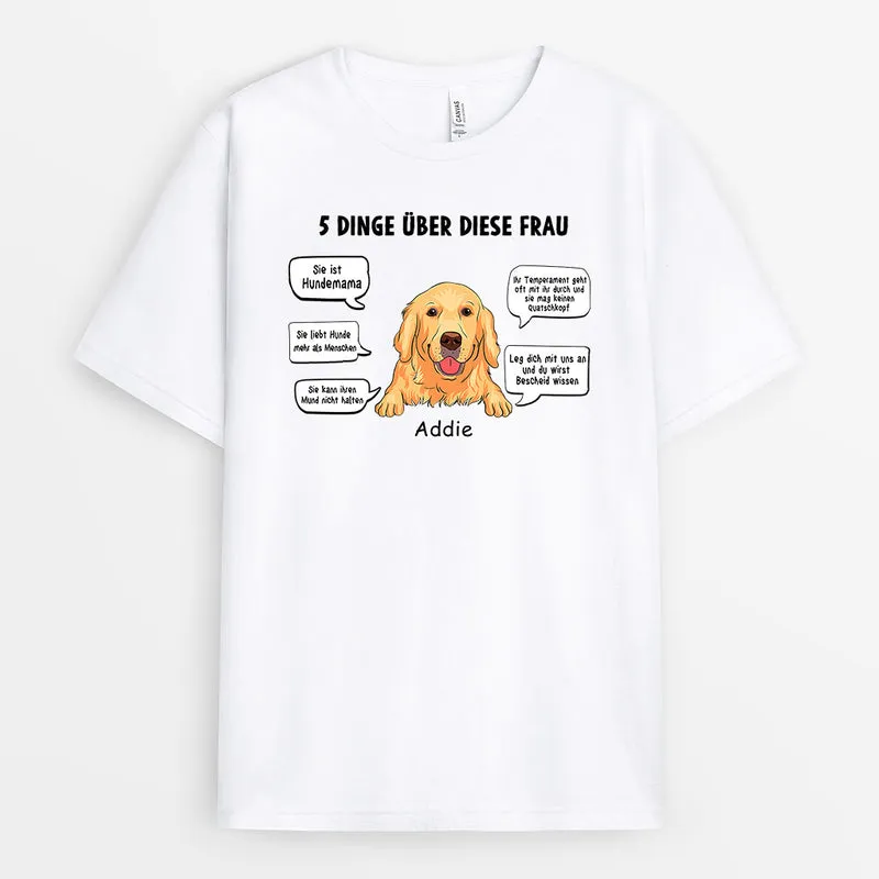 Hundemama - Personalisierte Geschenke | T-Shirt für Hundeliebhaber