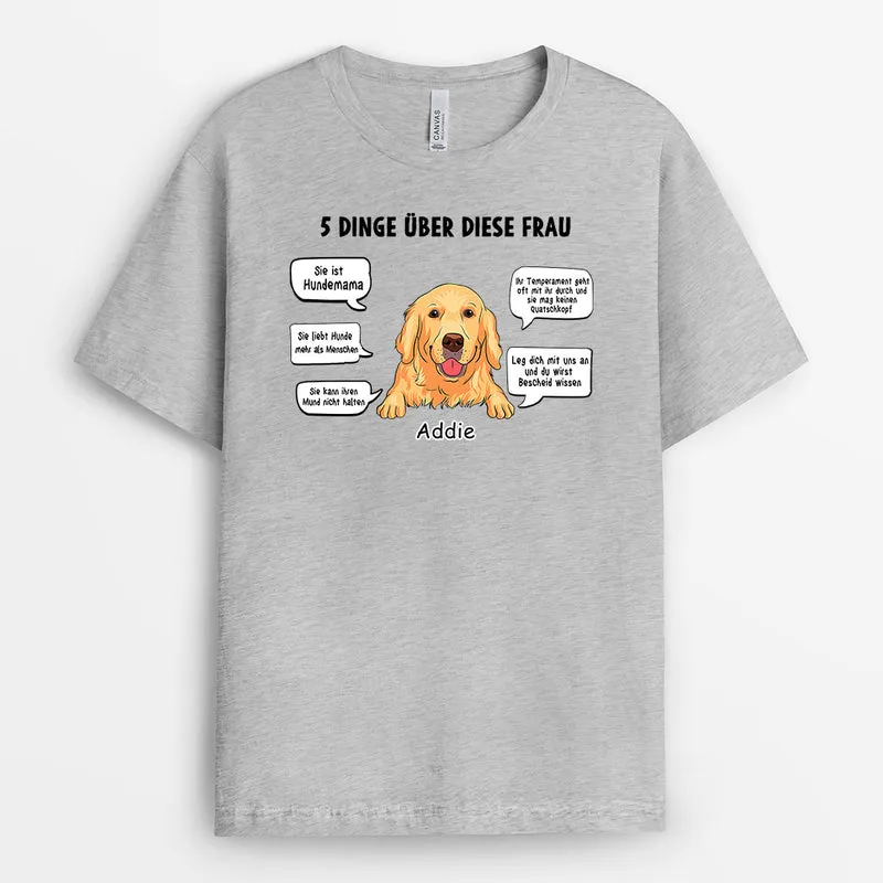 Hundemama - Personalisierte Geschenke | T-Shirt für Hundeliebhaber