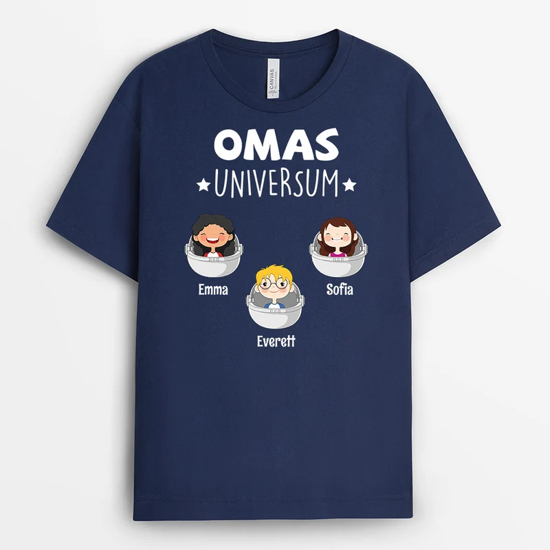 Mamas Universum - Personalisierte Geschenke | T-Shirt für Mama/Oma