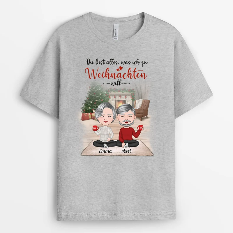 Du Bist Alles Was Ich Will - Personalisierte Geschenke | T-Shirt für Paare/Pärchen