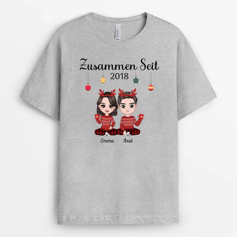 Zusammen Seit - Personalisierte Geschenke | T-Shirt für Paare/Pärchen