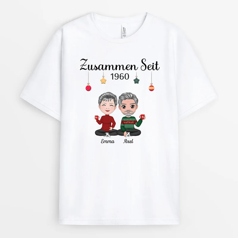 Zusammen Seit - Personalisierte Geschenke | T-Shirt für Paare/Pärchen