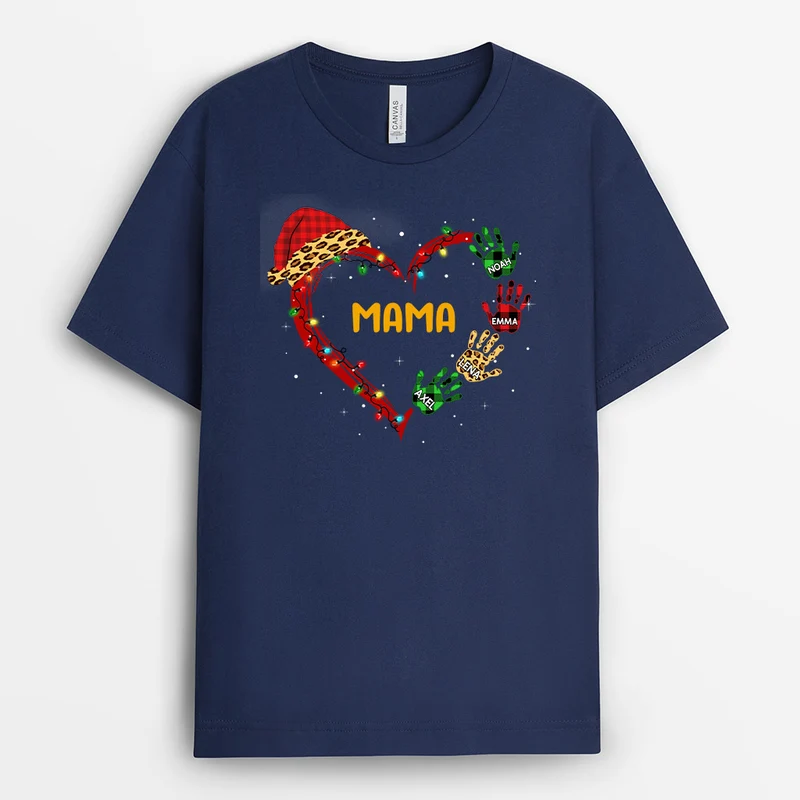 Omas Herz - Personalisierte Geschenke | T-Shirt für Oma/Mama