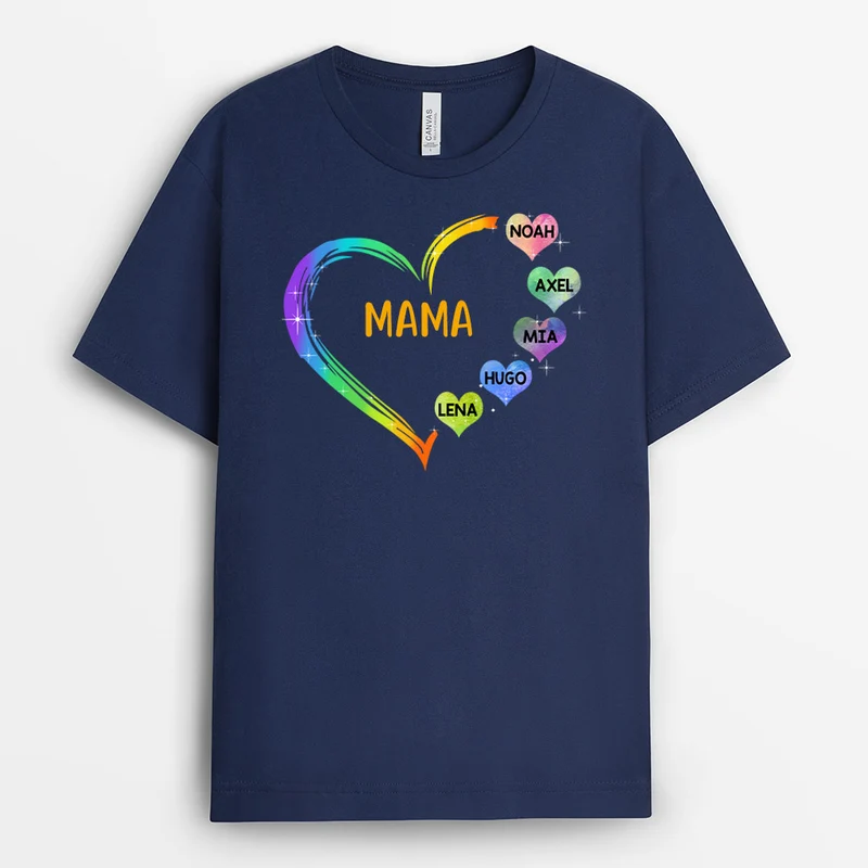 Omas Herz - Personalisierte Geschenke | T-Shirt für Oma/Mama