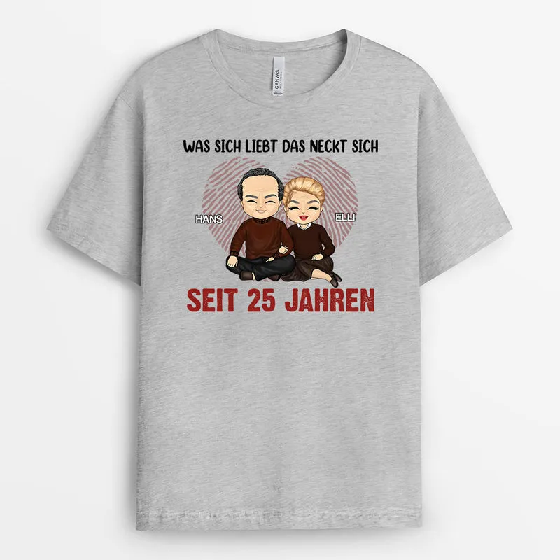 Was Sich Liebt Das Neckt Sich - Personalisierte Geschenke | T-Shirt für Pärchen