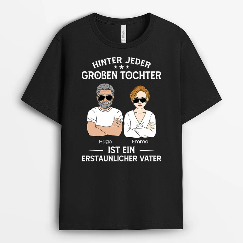 Wundervoller Papa - Personalisierte Geschenke | T-Shirt für Papa/Opa