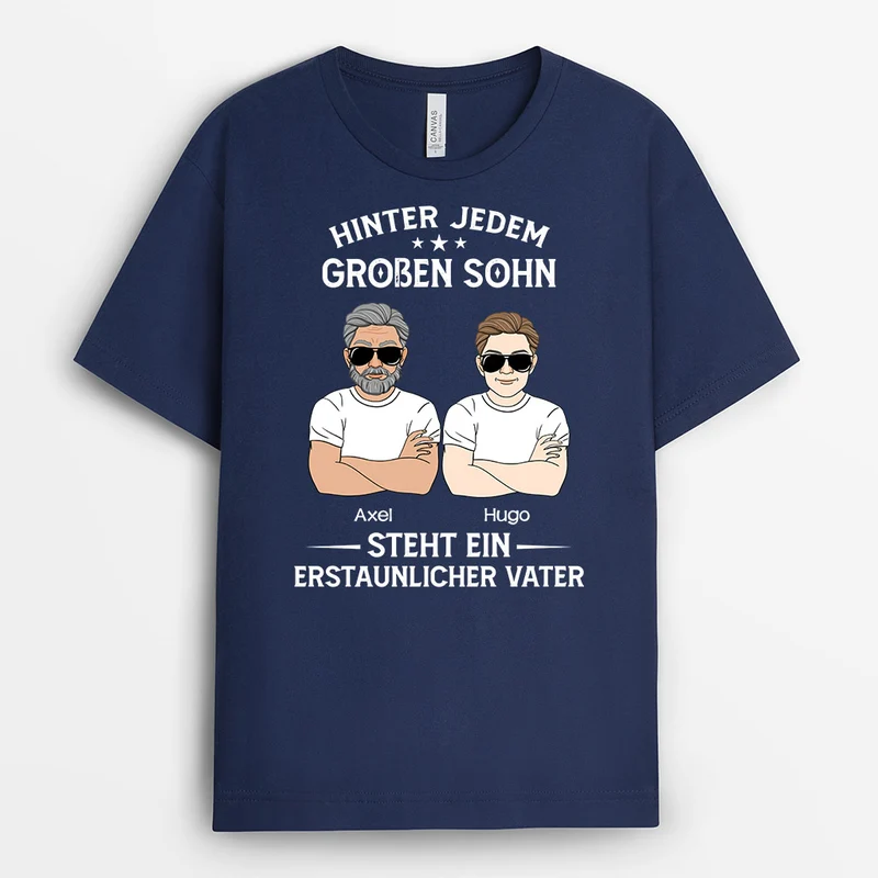 Wundervoller Papa - Personalisierte Geschenke | T-Shirt für Papa/Opa