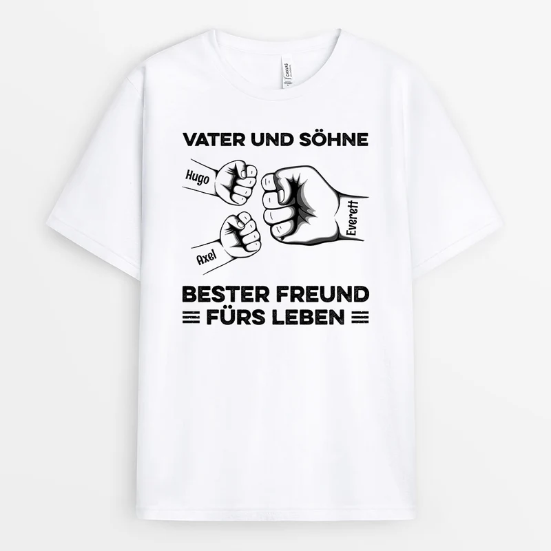 Bester Freund Fürs Leben - Personalisierte Geschenke | T-Shirt für Papa/Opa