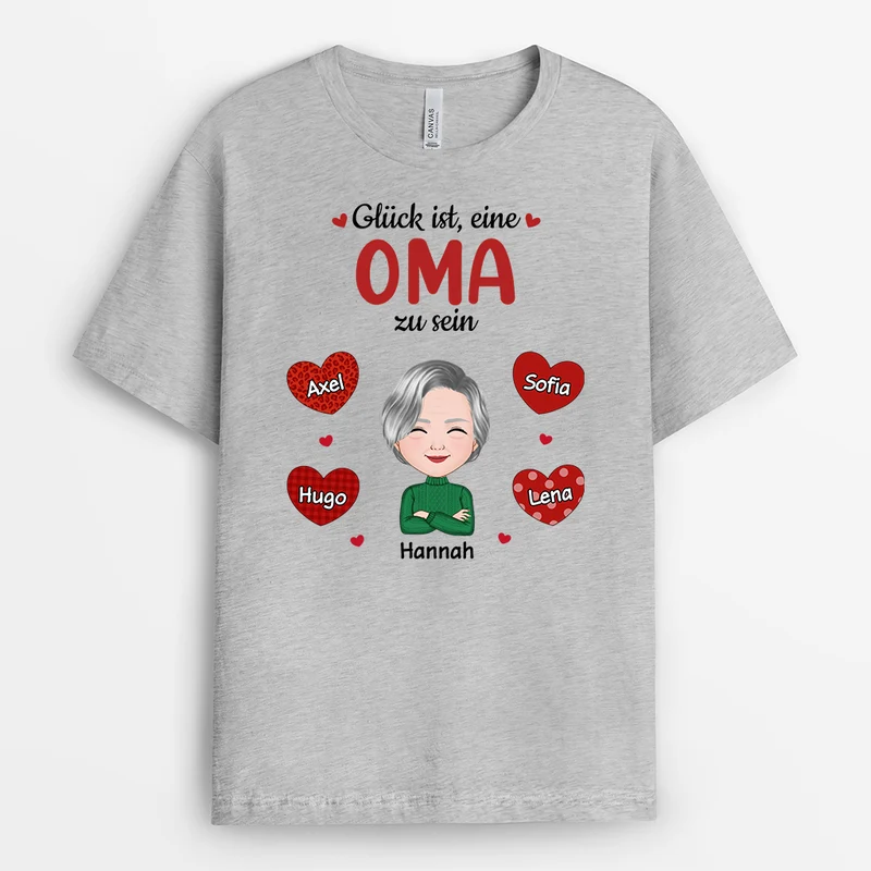 Oma Mama Zu Sein - Personalisierte Geschenke | T-Shirt für Mama/Oma