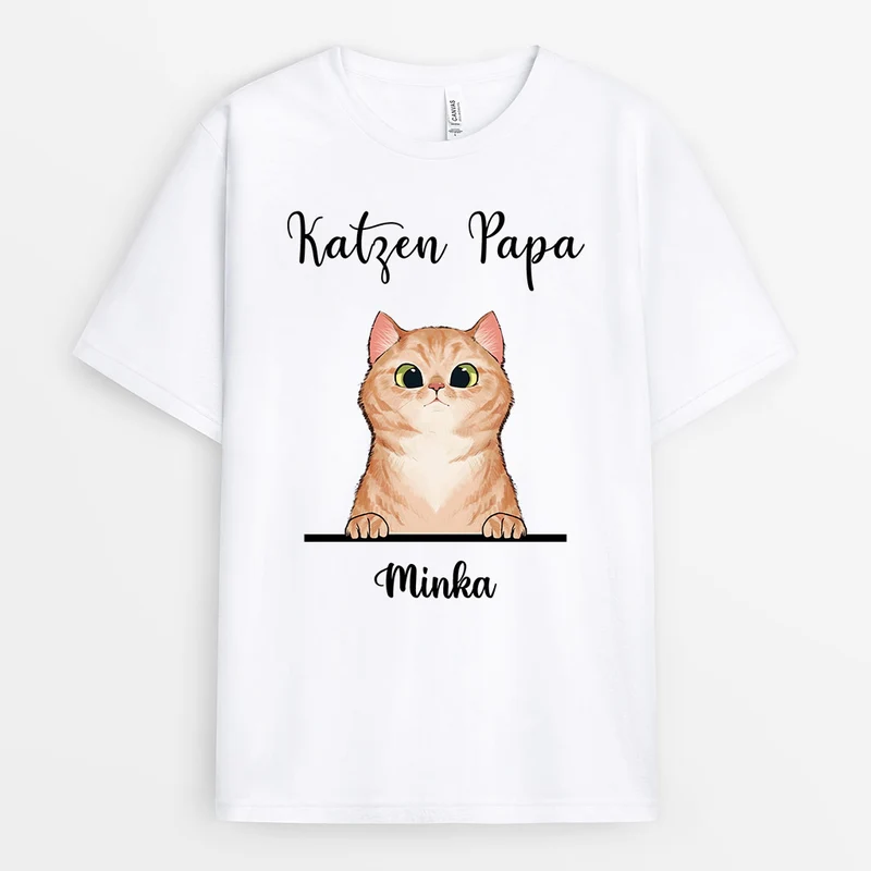 Katzeneltern - Personalisierte Geschenke | T-Shirt für Katzenbesitzer