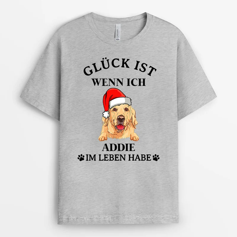 Mein Glück - Personalisierte Geschenke | T-Shirt für Hundebesitzer