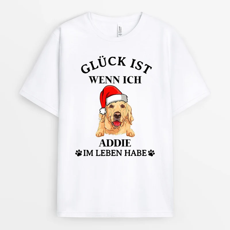 Mein Glück - Personalisierte Geschenke | T-Shirt für Hundebesitzer