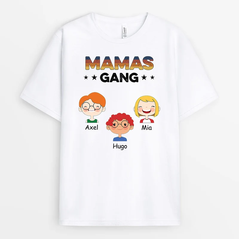 Omas Mamas Gang - Personalisierte Geschenke | T-Shirt für Mama/Oma