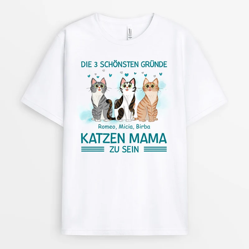 Der Schönste Grund - Personalisierte Geschenke | T-Shirt für Katzenbesitzer
