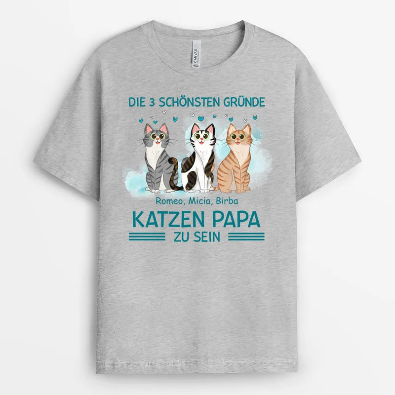 Der Schönste Grund - Personalisierte Geschenke | T-Shirt für Katzenbesitzer