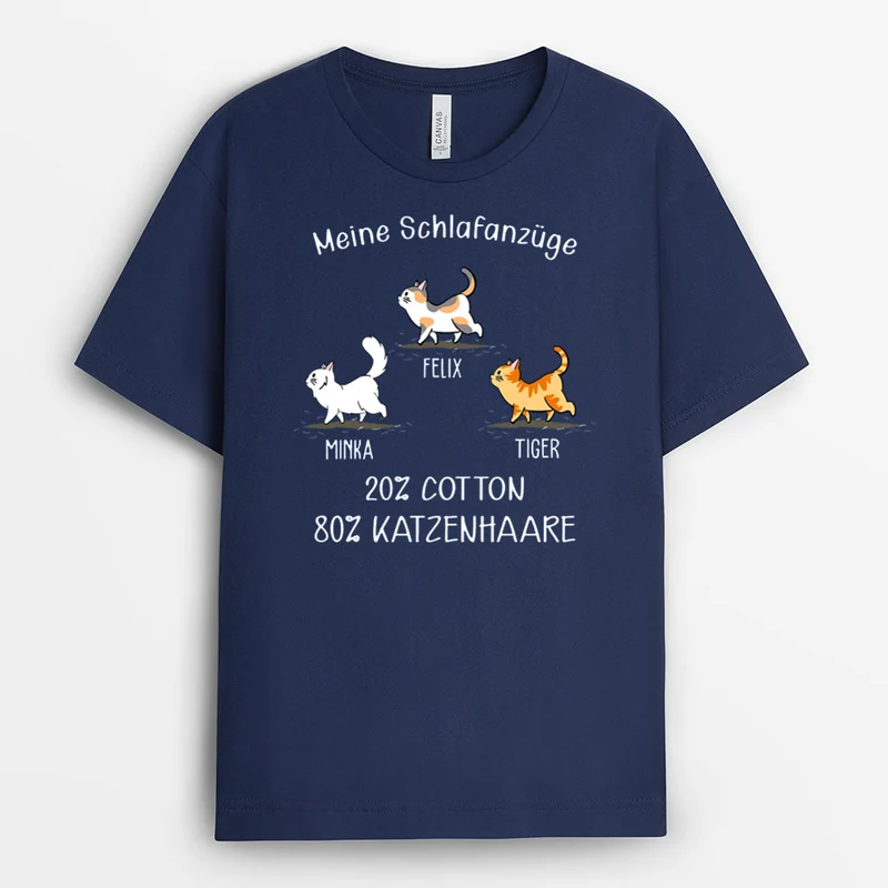 Meine Schlafanzüge - Personalisierte Geschenke | T-Shirt für Katzenliebhaber