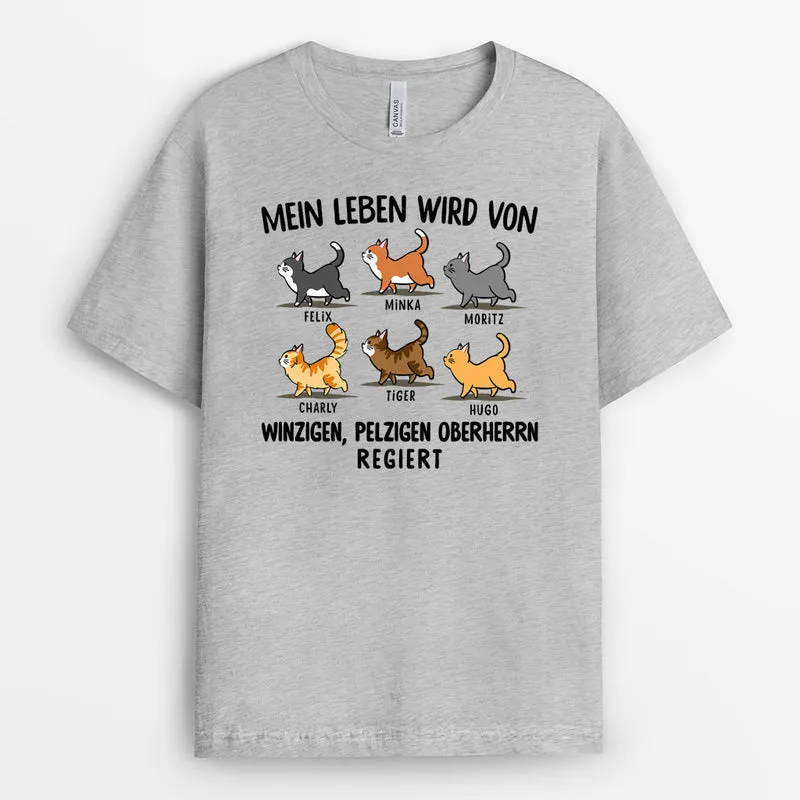 Winzigen, Pelzigen Oberherrn - Personalisierte Geschenke | T-Shirt für Katzenliebhaber