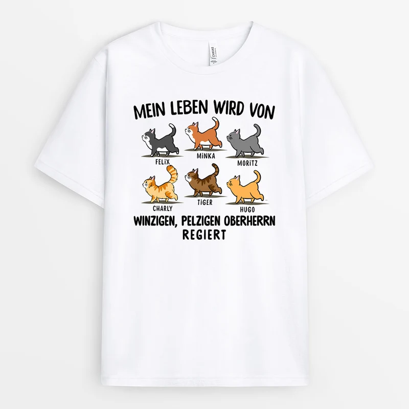 Winzigen, Pelzigen Oberherrn - Personalisierte Geschenke | T-Shirt für Katzenliebhaber