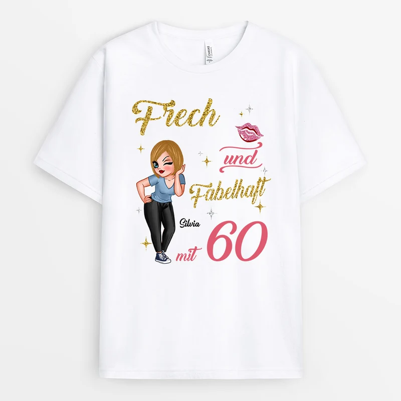 Frech Und Fabelhaft - Personalisierte Geschenke | T-Shirt für Oma/Mama